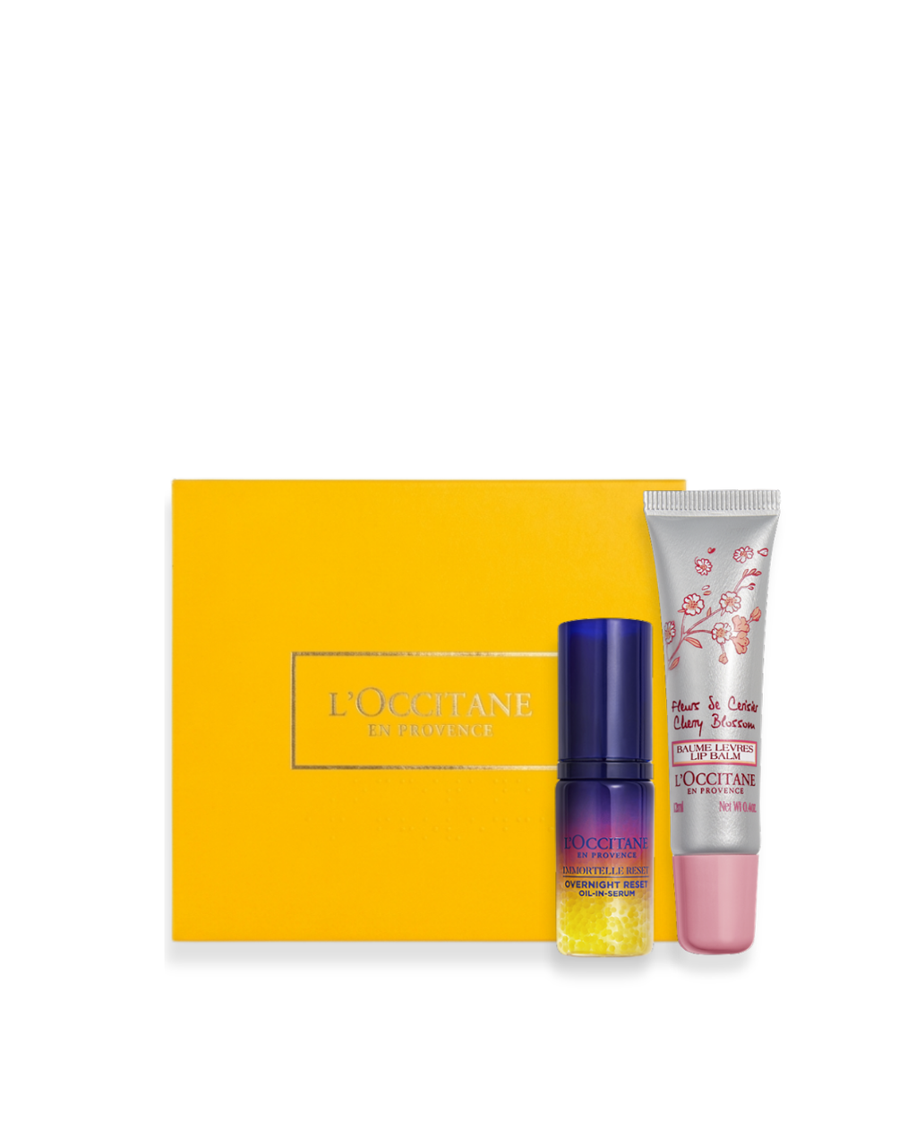 Presente Immortelle Overnight Reset e Flor de Cerejeira